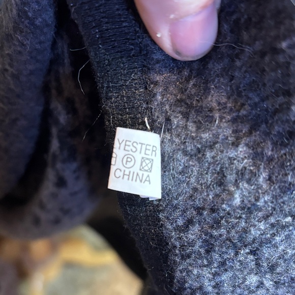 Vintage poncho with faux fur - Picture 9 of 10